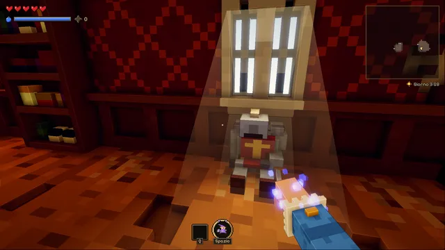 A slumped knight: he came to rescue you.