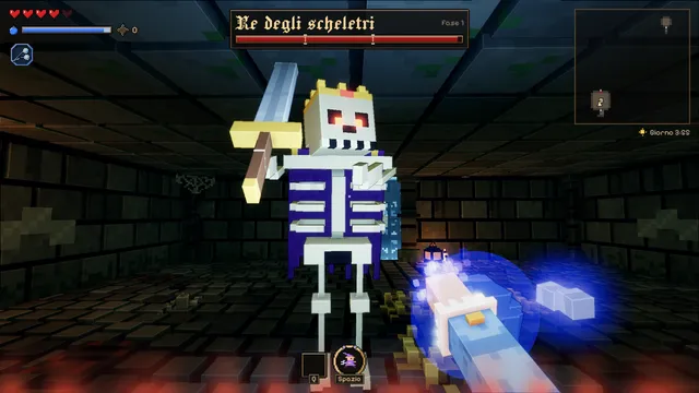 The Skeleton King, in the prison cells.