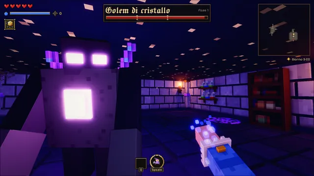 The crystal golem, in the wizard's tower.